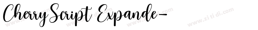 CherryScript Expande字体转换
